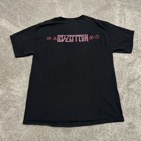 2004 Y2K Led-Zeppelin Double-Sided Shirt - Adult Size Large Black - Picture 4 of 5